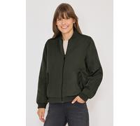 Blouson CECIL, Damen, Gr. XL (44), olive wood, Stoff, Fake Fur: 100% Polyester; Softshell: 100% Polyester, unifarben, normal normal, hoch geschlossener Ausschnitt, Bündchen, Jacken Blouson, mit Stehkr