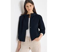 Blouson CECIL, Damen, Gr. XL (44), universal blau, Stoff, Obermaterial: 50% Polyester, 43% Baumwolle, 7% Elasthan; Futter: 100% Polyester, unifarben, comfort fit normal, ohne Ausschnitt, elastischer B