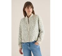 Blouson CECIL, Damen, Gr. XXL (46), chlorella grün, Web, 66% Baumwolle, 34% Polyamid, unifarben, comfort fit normal, Rundhals, Bündchen, Jacken Blouson, im soften Baumwoll-Mix (50549561-XXL) chlorella