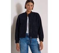 Blouson CECIL, Damen, Gr. XXL (46), blau (schwarz navy blau), Stoff, Oberstoff: 100% Polyester. Futter: 100% Polyester, unifarben, normal normal, Rundhals, elastischer Bund, Jacken Blouson, aus softem