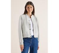 Blouson CECIL, Damen, Gr. XXL (46), light greige melange, Stoff, Obermaterial: 92% Polyester, 8% Viskose; Futter: 100% Polyester, unifarben, comfort fit normal, hoch geschlossener Ausschnitt, Bündchen