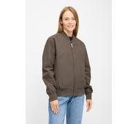 Blouson DERBE "Blousby", Damen, Gr. 38, morel_coral blush, Obermaterial: 100% Polyester; Futter: 100% Polyester, normal, Rundhals, elastischer Bund, Jacken Blouson, Tier-Print, wasserabweisend, winddi