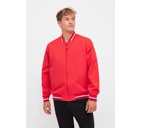 Blouson DERBE "Blousby Sport", Herren, Gr. 3XL, rot, Obermaterial: 100% Polyester; Futter: 100% Polyester, lässig geschnitten, Rundhals, Bündchen, Jacken Blouson, Wasserabweisend, winddicht (86284555-