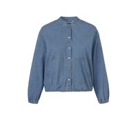 Blouson FRAPP "FRAPP Blouson", Damen, Gr. 54, blau (light blau denim), Obermaterial: 49% Baumwolle CO. 33% Lyocell CLY. 16% Polyester PES. 2% Elasthan EL., uni, relaxed fit, ohne Ausschnitt, Jacken Bl