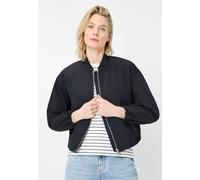 Blouson FUCHS SCHMITT, Damen, Gr. 44, marine, Web, Obermaterial: 100% Polyester, unifarben, regular fit normal, hoch geschlossener Ausschnitt, elastischer Bund, Jacken Blouson, Stehkragen, Regular Fit