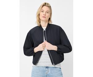 Blouson FUCHS SCHMITT, Damen, Gr. 46, marine, Web, Obermaterial: 100% Polyester, unifarben, regular fit normal, hoch geschlossener Ausschnitt, elastischer Bund, Jacken Blouson, Stehkragen, Regular Fit