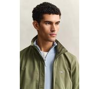 Blouson GANT "LIGHTWEIGHT HAMPSHIRE", Herren, Gr. 4XL, grün (dry herb grün), Web, Obermaterial: 83% Polyester, 17% Baumwolle, unifarben, regular fit normal, Rundhals, eingesetzt Rippbündchen, Jacken B