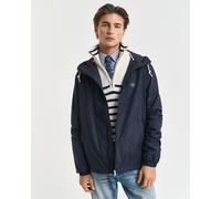 Blouson GANT "LIGHTWEIGHT PACKABLE WINDBREAKER", Damen, Gr. 4XL, blau (evening blau), Web, Obermaterial: 100% Polyamid, regular fit, elastischer Bund, Jacken Blouson (89349429-4XL)