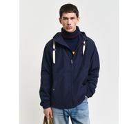 Blouson GANT "LIGHTWEIGHT WINDSHIELDER", Herren, Gr. M, blau (marine), Web, Obermaterial: 55% Baumwolle, 45% Polyamid, regular fit hüftlang, elastischer Bund, Jacken Blouson (32100500-M)