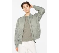 Blouson HARLEM SOUL, Damen, Gr. M, sage, Web, Material: 100% Polyamid, Futter: 100% Polyester, Füllung: 100% Polyester, bedruckt, bestickt, regular fit normal, eingesetzt Rippbündchen, Jacken Blouson 