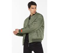 Blouson HARLEM SOUL, Herren, Gr. XXL, grün (deep khaki), Web, Material: 100% Polyamid, Futter: 100% Polyester, Füllung: 100% Polyester, unifarben, lässig geschnitten normal, eingesetzt Rippbündchen, J