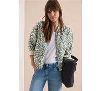 Cecil Damen Blouson im Leo-Look aus Leinenmix in Beige, Gr: S