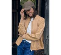 Cecil Blouson Damen – Golden Camel – Größe M (40) – Velours, 94% Polyester/6% Elasthan