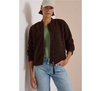 Blouson CECIL, Damen, Gr. 3XL, braun (chocolate sauce braun), Stoff, Oberstoff: 100% Polyester. Futter: 100% Polyester, unifarben, normal normal, Rundhals, elastischer Bund, Jacken Blouson, aus softem