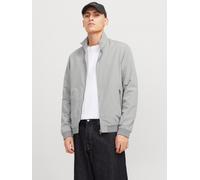 Blouson JACK & JONES "JJERUSH Stylisch, funktional, ideal für Herbst, pflegeleicht", Herren, Gr. S, grau (ultimate grau), Web, Obermaterial: 100% Polyester, unifarben, regular fit taillenbedeckt, ohne