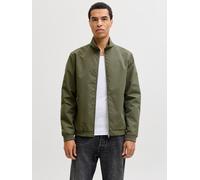 Blouson JACK & JONES "JJERUSH Stylisch, funktional, ideal für Herbst, pflegeleicht", Herren, Gr. XS, dusty olive, Web, Obermaterial: 100% Polyester, unifarben, regular fit taillenbedeckt, ohne Ausschn