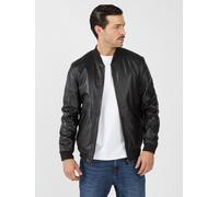 Blouson JCC "31024401", Herren, Gr. 54, schwarz, Obermaterial: 100% Lammleder; Futter: 100% Polyester; Wattierung: 100% Polyester; Strick: 95% Baumwolle, 5% Elasthan, Jacken Blouson (40011606-54) schw