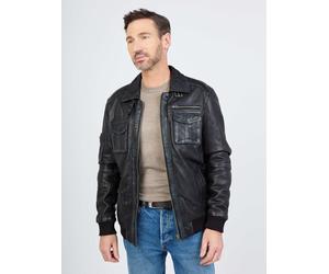 Blouson JCC "Karlstad", Herren, Gr. XXL, schwarz, Obermaterial: 100% Leder Schaf; Lining: 100% Polyester, Jacken Blouson (50757835-XXL) schwarz