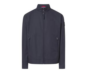 Blouson JOOP JEANS "Janos", Herren, Gr. 52, dunkelblau, Web, Obermaterial: 63% Baumwolle, 37% Polyester, clean, unifarben, normal normal, 2-Knopf-Manschette, Jacken Blouson, mit Reißverschluss (143578