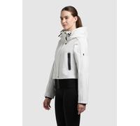 Blouson KHUJO "AMELIA", Damen, Gr. XXL, weiß (sanftes weiß), Web, 100% Polyester, leicht glänzend, regular fit hüftlang, eingesetzt Rippstrickbündchen mit Windstopper, Jacken Blouson (70846248-XXL) sa