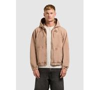 Blouson KHUJO "DARREL", Herren, Gr. L, beige (toffee braun), Canvas, 100% Baumwolle, regular fit hüftlang, eingesetzt elastischer Bund mit Gummizug, Jacken Blouson (78578352-L) toffee braun