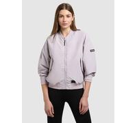 Blouson KHUJO "FACEE WITH BAG", Damen, Gr. L, rosa (raindrops lila), Web, 100% Nylon, unifarben, regular fit hüftlang, eingesetzt Rippbündchen, Jacken Blouson (18057212-L) raindrops lila