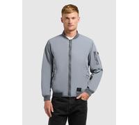 Blouson KHUJO "HERD", Herren, Gr. M, grau (misty blau), Web, 100% Nylon, regular fit hüftlang, eingesetzt angesetztes Bündchen, Jacken Blouson (69233228-M) misty blau
