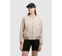 Blouson KHUJO "INIE", Damen, Gr. M, greige, Twill, 100% Baumwolle, unifarben, regular fit hüftlang, eingesetzt Rippstrickbündchen, Jacken Blouson (33671122-M) greige