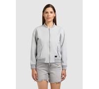 Blouson KHUJO "INIE", Damen, Gr. XL, light grau, Twill, 100% Baumwolle, unifarben, regular fit hüftlang, eingesetzt Rippstrickbündchen, Jacken Blouson (65611568-XL) light grau