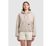 Blouson KHUJO "JUDY", Damen, Gr. L, beige (greige), Twill, 100% Baumwolle, unifarben, regular fit hüftlang, eingesetzt Windstopperbündchen mit Windstopper, Jacken Blouson (49580234-L) greige