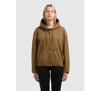 Blouson KHUJO "JUDY", Damen, Gr. M, braun (canary grün), Twill, 100% Baumwolle, unifarben, regular fit hüftlang, eingesetzt Windstopperbündchen mit Windstopper, Jacken Blouson (68129466-M) canary grün
