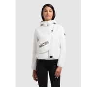 Blouson KHUJO "SHELLY2", Damen, Gr. S, sanftes weiß, Web, 100% Nylon, regular fit hüftlang, eingesetzt elastischer Bund mit Gummizug, Jacken Blouson (48220820-S) sanftes weiß