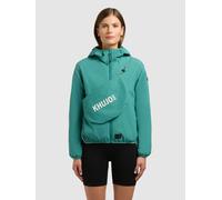 Blouson KHUJO "SHELLY2 WITH BAG", Damen, Gr. L, north sea teal, Web, 100% Nylon, regular fit hüftlang, eingesetzt elastischer Bund mit Gummizug, Jacken Blouson (18020343-L) north sea teal