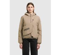 Blouson KHUJO "SHELLY2 WITH BAG", Damen, Gr. S, beige, Web, 100% Nylon, regular fit hüftlang, eingesetzt elastischer Bund mit Gummizug, Jacken Blouson (25907102-S) beige