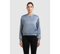 Blouson KHUJO "TAMI", Damen, Gr. L, misty blau, 97% Polyester, 3% Elasthan, glänzend, regular fit hüftlang, eingesetzt Rippstrickbündchen, Jacken Blouson (59613563-L) misty blau