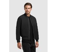 Blouson KHUJO "TAWAS", Herren, Gr. L, schwarz, Web, 70% Baumwolle, 30% Nylon, unifarben, eingesetzt angesetztes Bündchen, Jacken Blouson (11567604-L) schwarz