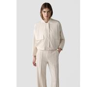 Blouson LECOMTE "Jacke", Damen, Gr. 46, beige, 55%Viskose, 40%Polyester, 5%Elastan, unifarben, gerade, gerader Abschluss, Jacken Blouson (53043333-46) beige