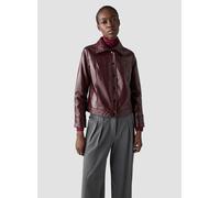 Blouson LECOMTE "Jacke", Damen, Gr. 46, rot, 55%Viskose, 45%Kunstleder, 100%Polyester, unifarben, gerade, gerader Abschluss, Jacken Blouson (92808651-46) rot