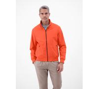 Blouson LERROS, Herren, Gr. XL, vivid rot, Web, Obermaterial: 100% Polyester, unifarben, bequem hüftbedeckend, Rundhals, Flachstrickbündchen, Jacken Blouson, mit Stehkragen und Reißverschluss (1232842