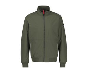 Blouson LERROS, Herren, Gr. 3XL, nordic olive, Web, Obermaterial: 100% Polyester, unifarben, bequem hüftbedeckend, Rundhals, Flachstrickbündchen, Jacken Blouson, mit Stehkragen und Reißverschluss (993
