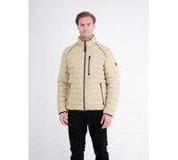 Blouson LERROS, Herren, Gr. XL, gravel beige, Web, Obermaterial: 100% Polyester, normal hüftbedeckend, elastischer Bund, Jacken Blouson, Light Weight mit Reißverschluss und Stehkragen (30708835-XL) gr