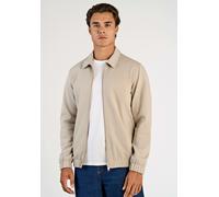 Blouson LINDBERGH, Herren, Gr. S, lt stone, Web, Obermaterial: 75% Polyester, 22% Viskose, 3% Elasthan. Futter: 95% Polyester, 5% sonstige Fasern, unifarben, normal hüftbedeckend, Rundhals, elastische