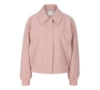 Blouson MADELEINE "Jacke Kurz-Blouson mit Reißverschluss und Strickbündchen.", Damen, Gr. 46, rosa (altrosa), Obermaterial: 78% Polyester PES. 18% Viskose CV. 4% Elasthan EL., Modern, Jacken Blouson (