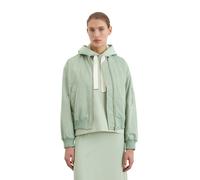 Outdoorjacke MARC O'POLO "aus recyceltem Polyester-Twill", Damen, Gr. 34, grün, Obermaterial: 100% Polyester, unifarben, casual, regular fit, Langarm Rippbündchen, Jacken (65201910-34) grün