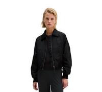 Blouson MARC O'POLO, Damen, Gr. 34, schwarz, Web, Obermaterial: 100% Polyester, normal, Rippstrickbündchen, Jacken Blouson, im Aviator-Stil regular aus recyceltem Shiny-Polyester-Twill (48737433-34) s