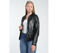 Blouson MAZE "42021143", Damen, Gr. M, schwarz, Obermaterial: 100% Lammleder; Innenfutter: 100% Baumwolle; Ärmelfutter: 100% Polyester; Strickmaterial: 100% Baumwolle, Jacken (83549764-M) schwarz