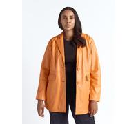 Blouson MAZE "42023100", Damen, Gr. 48, orange (tangerine), Obermaterial: 100% Lammleder; Innenfutter: 100% Baumwolle; Ärmelfutter: 100% Polyester; Strickmaterial: 95% Baumwolle, 5% Elasthan, Jacken B