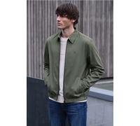 Blouson STREET ONE MEN, Herren, Gr. XXL (46), natural grün, Web, Obermaterial: 98% Baumwolle, 2% Elasthan. Futter: 100% Baumwolle, unifarben, normal normal, V-Ausschnitt, Bündchen, Jacken Blouson, mit