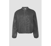 s.Oliver RED LABEL Regular Fit Bomberjacke Paillettenbesatz in Anthrazit, Größe 40