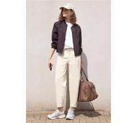 Blouson STREET ONE STUDIO, Damen, Gr. 44, very berry, Stoff, Obermaterial: 92% Viskose, 8% Polyester. Futter: 100% Polyester, normal normal, Rundhals, elastischer Bund, Jacken Blouson, im Leo Design (